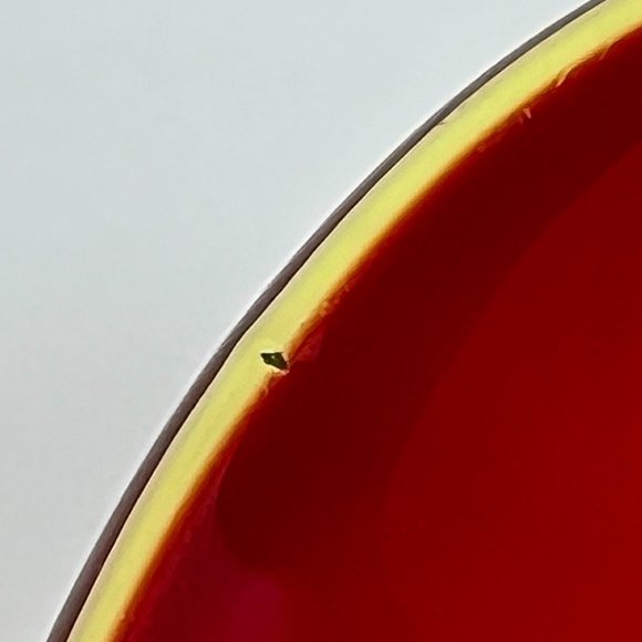 Vintage Viking Glass Divided Relish Trinket Candy Dish Ruby Red Amberina Rim - Picture 8 of 11